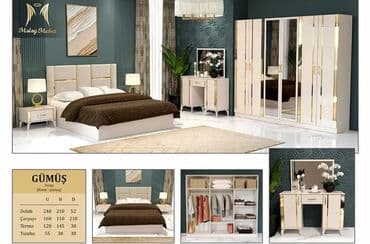 yatag dedi: 2 təknəfərlik çarpayı, Dolab, Termo, Komod, Türkiyə, Yeni — 22