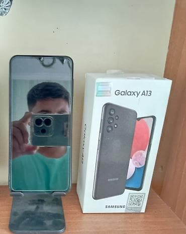 iphone 13 pro gence: Samsung Galaxy A13, 128 GB, rəng - Boz, Face ID — 2