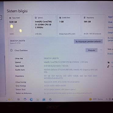 acer liquid e600: Acer Aspire E1-571G SATILIR‼️ • 8GB DDR3 RAM • İNTEL CORE İ5-3210M — 2
