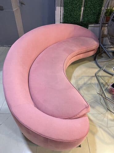 Kreslolar: Divan, İşlənmiş, Açılmayan, Bazasız, Vеlur parça — 2