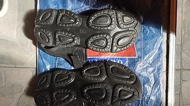 Qara rəngli kişi/kadın idman sandaleti - Model: Fashion Shoes — 5