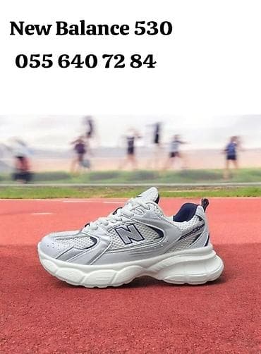 New Balance 530 idman ayaqqabısı - Rəng: açıq boz/gümüşü, tünd