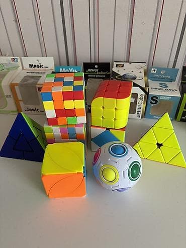 Muxtelif cur kubik rubikler heresi yeni veziyyetde ve hamsi