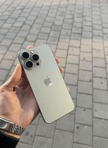 apple display: IPhone 15 Pro Max, 256 GB, Natural Titanium, Face ID — 1