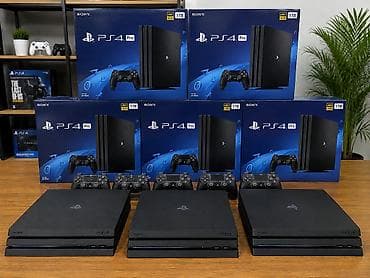 manitor hdmi: Sony PlayStation 4 Pro – 1TB (Jet Black) Butun mehsullar qutuda — 1