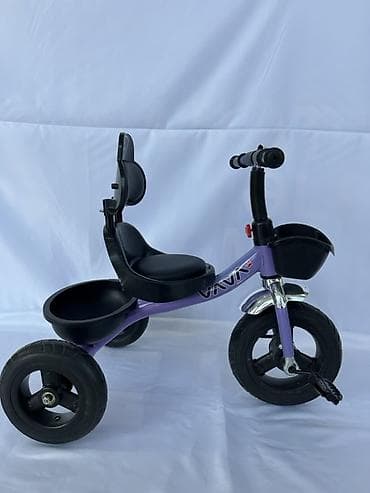 acer elektro scooter: Uşaq üçtəkərli velosipedi – VAVA - Rənglər: narıncı və bənövşəyi — 4