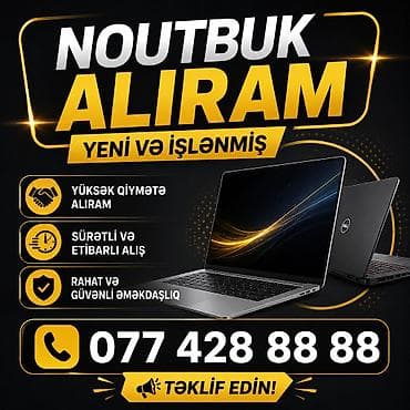 Digər noutbuklar və netbuklar: YUKSEK QİYMETE NOUTBUK ALIRAM YENİ VE İSLEMİS TEKLİF EDİN — 1