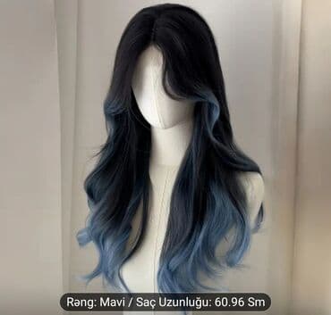 sac rəngi: Uzun saçlı qadın parikləri - Model: təbii düşümlü, düz və ya yumşaq — 1