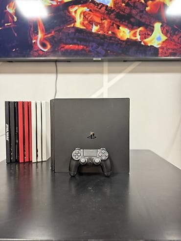 kiraye playstation 4: Sony PlayStation 4 PRO 1TB (İdeal) - Rəng: Qara - Komplekt: 1 ədəd — 5