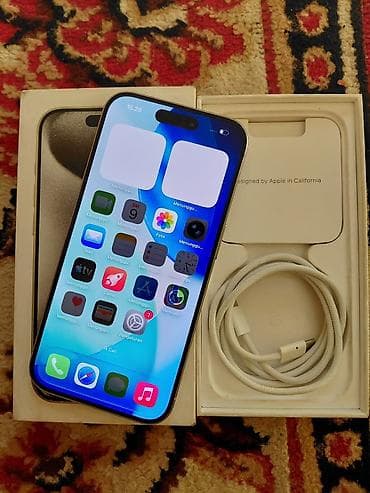 en ucuz televizorlar: IPhone 15 Pro, 128 GB, Ağ — 2
