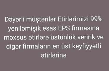 EPS əsaslı premium ətirlər – 99% yenilənmiş formul - Tərkib: EPS — 1