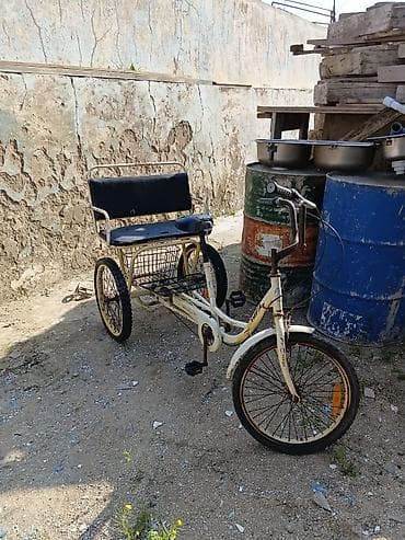 i̇ki nəfərlik velosiped: Üçtəkərli velosiped – arxa ikili oturacaqlı model Xüsusiyyətlər: - — 2