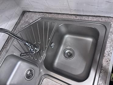 Duş şlanqları: Künc üçün Mətbəx çanağı, Paslanmaz polad — 3