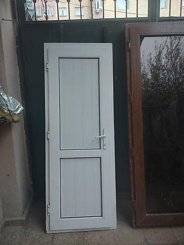 PVC qapılar – 2 ədəd - Model: plastik/profil qapı - Rənglər: ağ