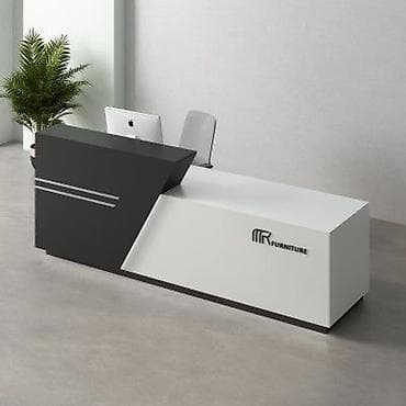 ofis stol: Müasir resepsiyon masası – ofis, klinika, otel və showroom girişləri — 1