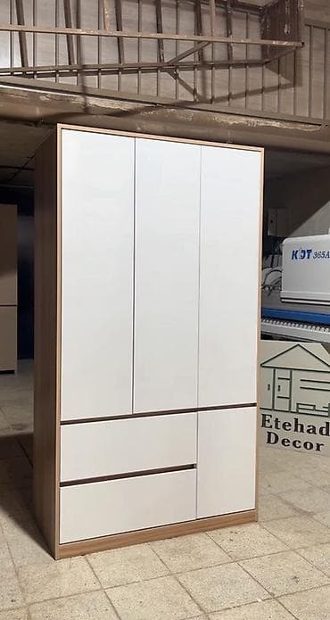 rr mebel: 3 qapılı, Güzgülü, Ağ, Taxta, Açılan, Düz dolab — 4