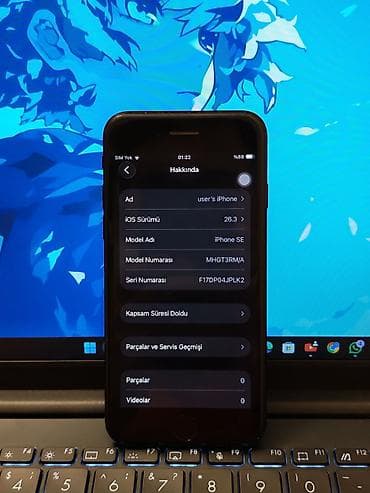 işlənmiş ayfon: IPhone SE 2020, 128 GB, Qara, Barmaq izi — 4