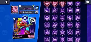 Digər: Brawl Stars oyun hesabı - Profil: Vampir (35-ci səviyyə profil — 2