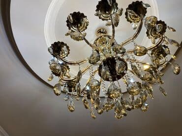 lüstr satışı: Çılçıraq, 10 və daha çox lampa, Xrustal — 3