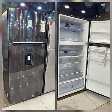 İşlənmiş 2 qapılı Samsung Soyuducu Satılır, rəng - Qara, Dispenserli