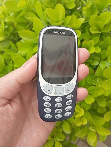 nokia music: Nokia 3310, цвет - Синий, Кнопочный — 4