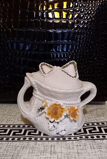 ələy: Çay dəsti, rəng - Ağ, Keramika — 3