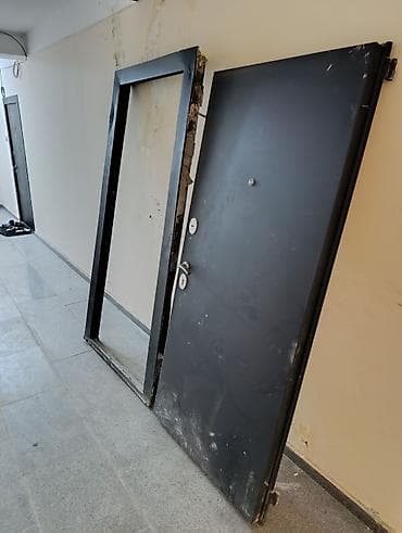 qapi: Dəmir giriş qapısı – komplekt - Material: polad (metal) qapı və polad — 3