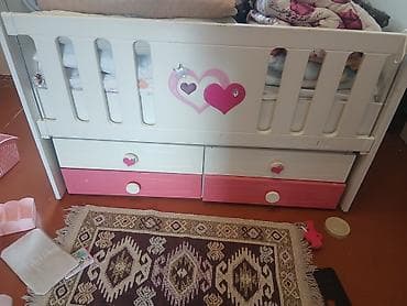 Uşaq beşiyi – “Ali Bebe” modeli - Rəng: ağ və çəhrayı - Material — 1