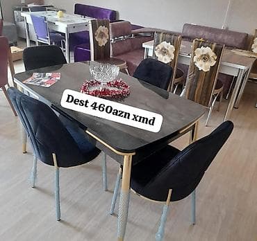 Açılmayan, Dördbucaq masa, 4 stul