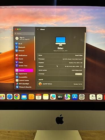 Masaüstü kompüterlər və iş stansiyaları: IMac xaricdən yeni gəlib 🤩 iMac 2017 21.5inch 4K i7-7700 Ram: 16gb — 4