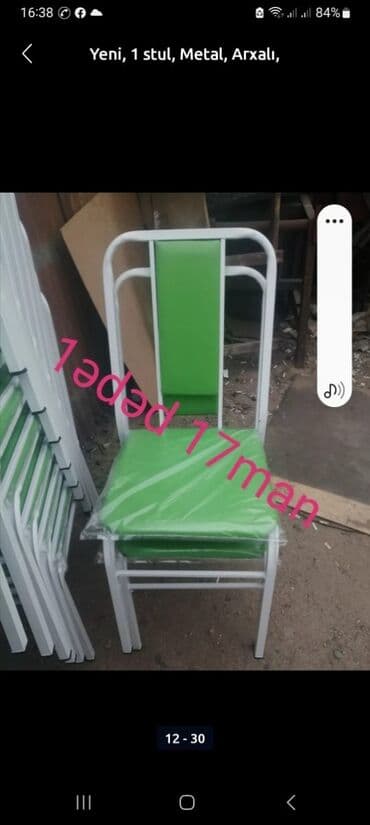 bağça üçün: Yeni, Sadə stul, Metal, Belarusiya — 3