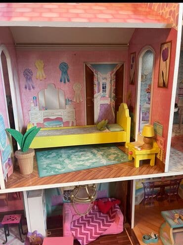 uşaqlar üçün kombinzon şortlar: Игрушечный домик для девочки привезенный из Европы . Экологически — 10