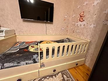 kreslo tek: Oğlan və qız üçün, Yeni, Çarpayı, Bazasız, Matras ilə, Siyirməli — 1