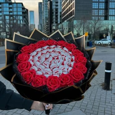 Quruducular: Hədiyyəlik buketlər – şokolad və aksesuar kompozisiyaları - Raffaello — 2