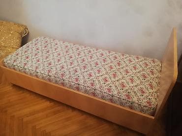 Кровати: Односпальная кровать, С матрасом, Без выдвижных ящиков — 2