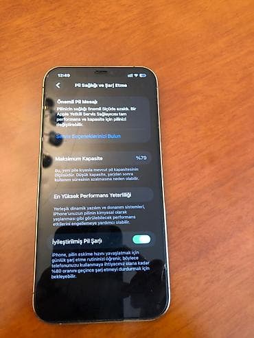 planşet telfon: IPhone 12 Pro Max, 128 GB, Matte Gold, Face ID — 2