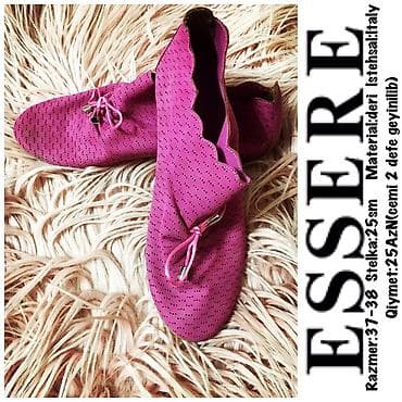 Tuflilər: Tuflilər, Ölçü: 38, rəng - Bənövşəyi, İşlənmiş — 1