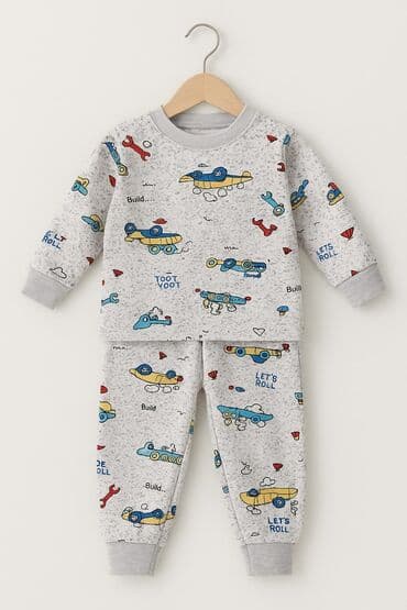 Məktəbli forması: Uşaq pijama dəstləri – 2 hissədən ibarət rahat komplekt - Üst və — 7