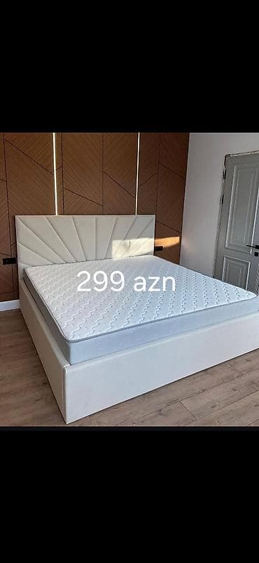 Mebel növü: İki nəfərlik çarpayı və döşək dəsti Təsvir: - Rəng: açıq