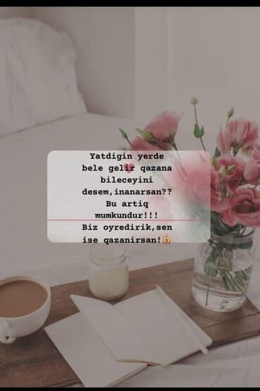 Evdən çıxmadan onlayn gəlir qazanmaq üçün komanda işi təklifi