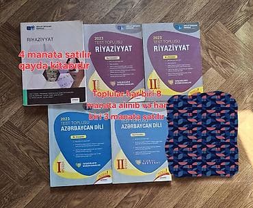 islenmis velosiped satisi: Dərs və imtahan hazırlığı üçün kitablar dəsti ⚠️KİTABLAR TƏCİLİ — 3