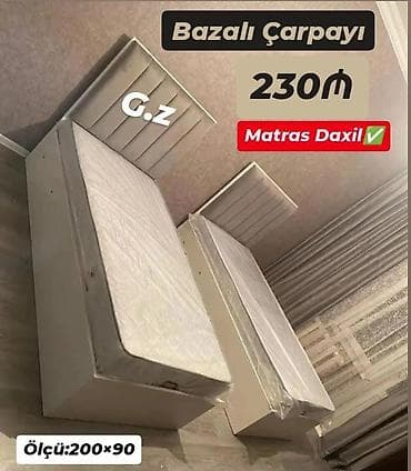 Təknəfərlik çarpayı, Bazalı, Matras ilə, Siyirməsiz lalafo.az -da Təknəfərlik çarpayı, Bazalı, Matras ilə, Siyirməsiz