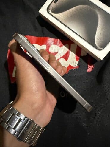 telefon alıram ucuz: IPhone 15 Pro, 256 GB, Gümüşü, Face ID — 5