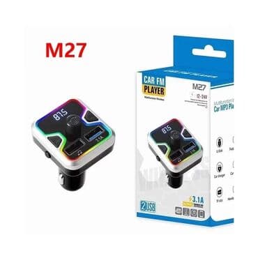 modio m27: Avtomobil FM modulyatoru M27 smartfonlar üçün şarj cihazı, avtomobil — 3