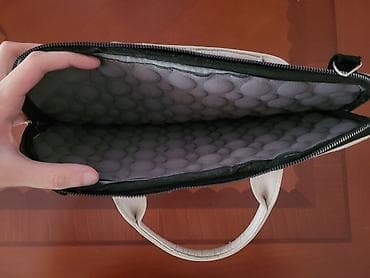 predator notebook: Krem rəngli macbook çantası
Zərbədən qoruyan içlik
2 cib — 3