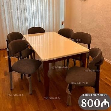 direli: Qonaq otağı üçün, Yeni, Açılan, 6 stul — 1