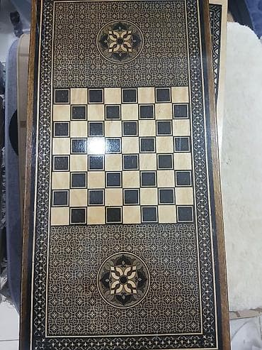 Спортивные игры: + 3 azn das ve zerler Ağacdan hazırlanmış qravürlü nərd/şamtaxta dəsti — 6