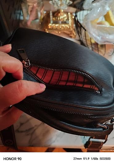 JINGPINDAISHU brendlı kiçik ölçülü çiyin çantası. - Material: qara