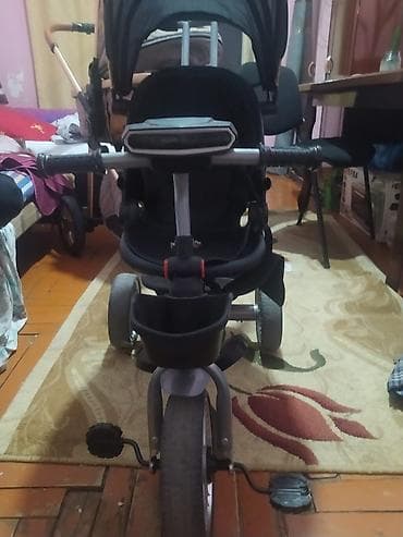 Uşaq üçün çoxfunksiyalı üçtəkərli velosiped-araba - 2-si 1-də dizayn