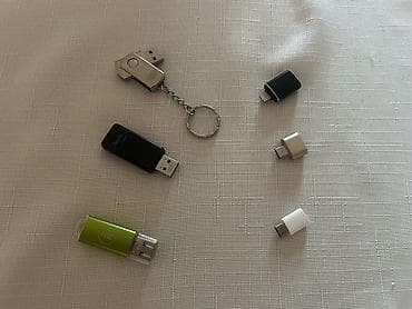USB yaddaş və adapterlər dəsti Məhsul tərkibi: - 3 ədəd USB fleş